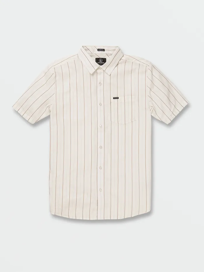 Volcom Shirts and Flannels Boiler Woven Short Sleeve Shirt 8211 Cloud Cloud 8211 Mens