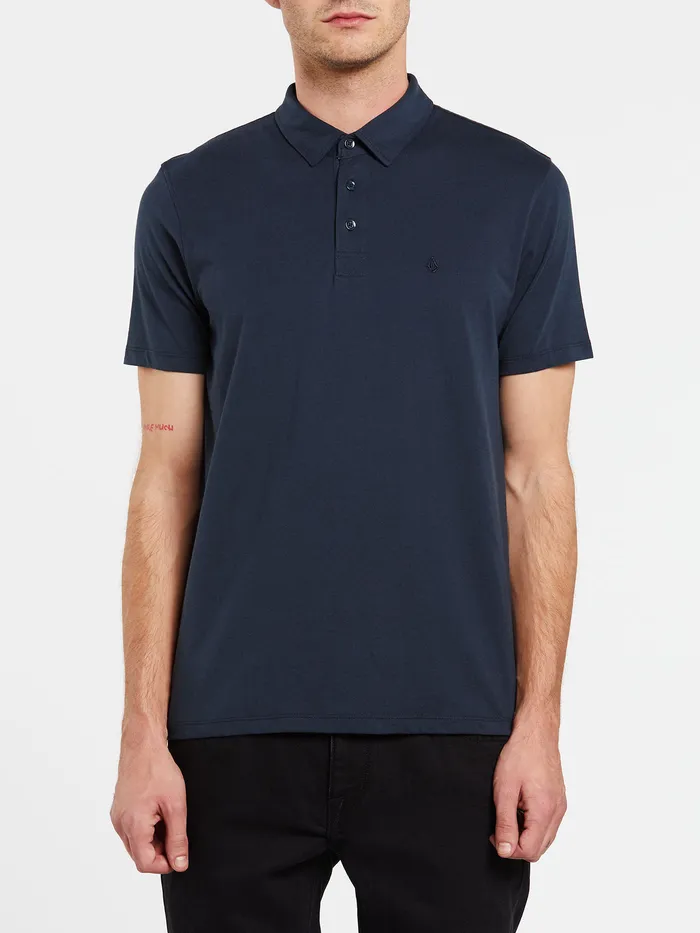 Volcom Shirts and Flannels Wowzer Polo Short Sleeve 8211 Navy Navy 8211 Mens