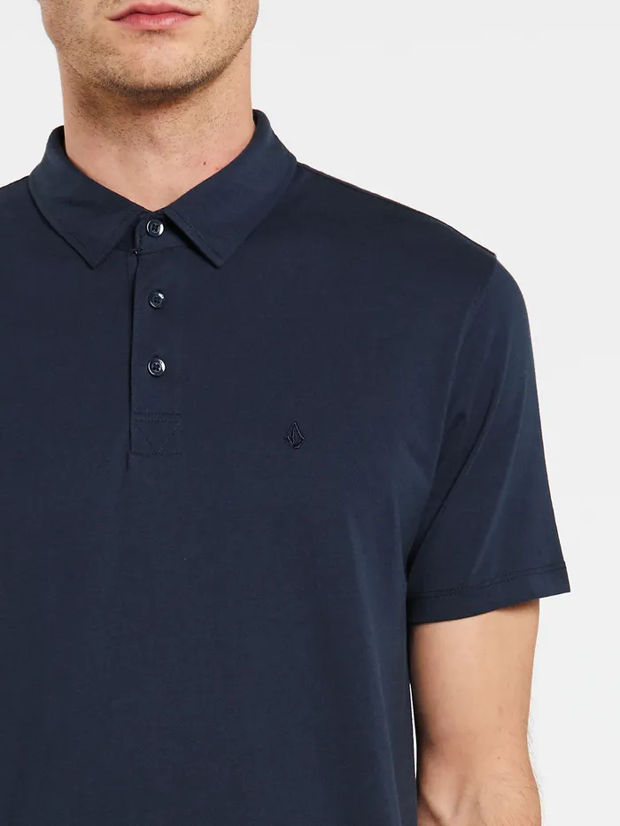 Volcom Shirts and Flannels Wowzer Polo Short Sleeve 8211 Navy Navy 8211 Mens