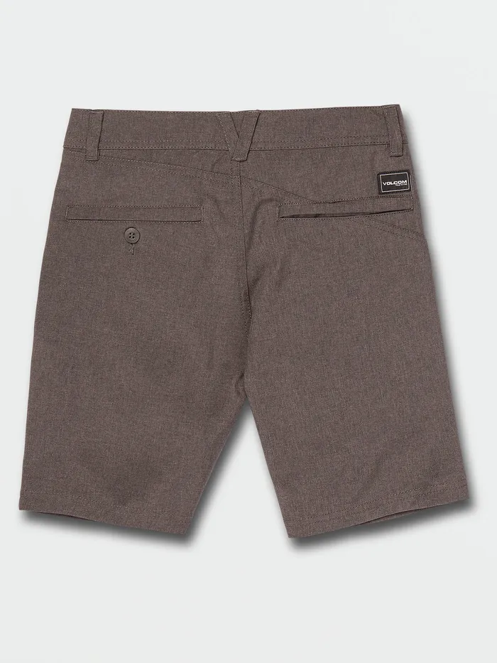 Volcom Shorts Big Boys Frickin Cross Shred Static Shorts 8211 Charcoal Heather Charcoal Heather 8211 Boys