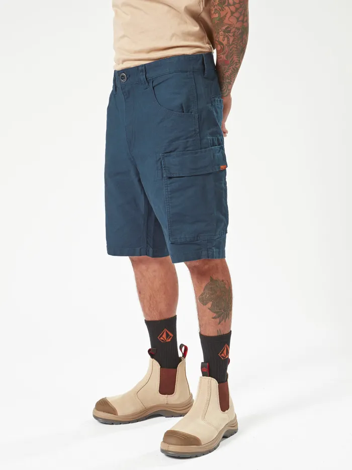 Volcom Shorts Volcom Workwear Caliper Work Shorts 8211 Navy Navy 8211 Mens