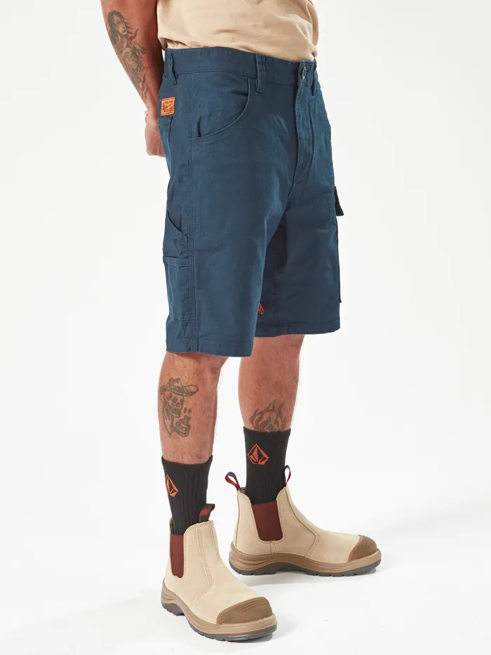 Volcom Shorts Volcom Workwear Caliper Work Shorts 8211 Navy Navy 8211 Mens