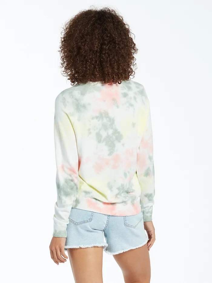Volcom Sweaters and Cardigans Over N Out Sweater 8211 Star White Star White 8211 Womens