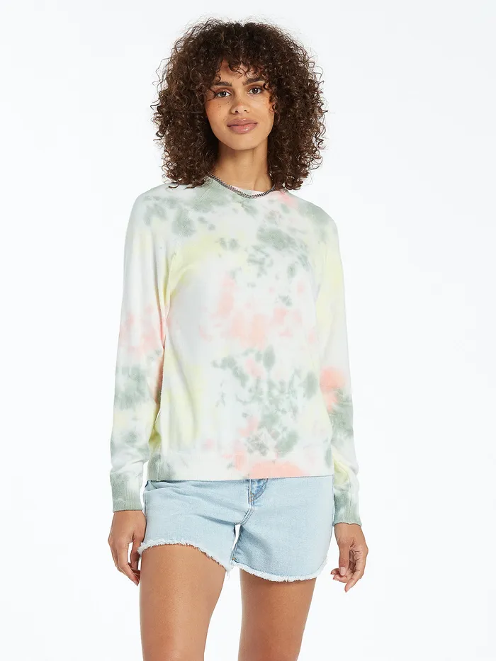 Volcom Sweaters and Cardigans Over N Out Sweater 8211 Star White Star White 8211 Womens