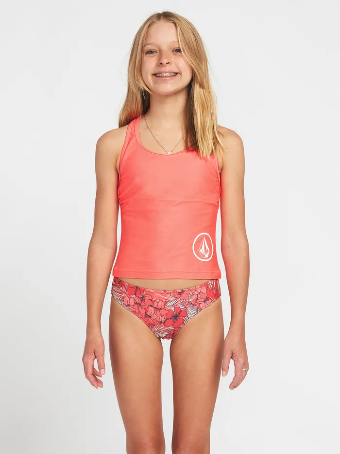 Volcom Swim Girls Simply Core Tankini Bikini Top 8211 Electric Coral Electric Coral 8211 Girls Volcom Swim Girls Simply Core Tankini Bikini Top 8211 Electric Coral Electric Coral 8211 Girls