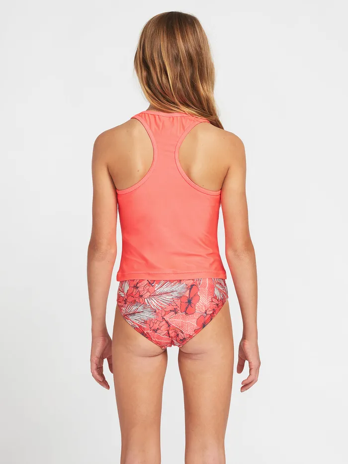 Volcom Swim Girls Simply Core Tankini Bikini Top 8211 Electric Coral Electric Coral 8211 Girls