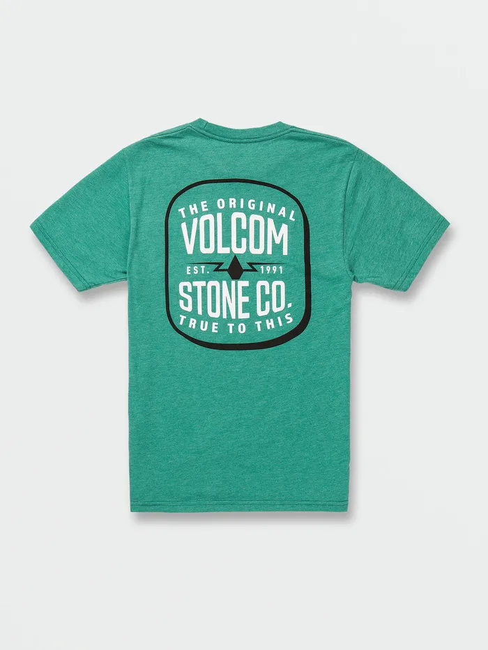 Volcom TShirts and Tanks Big Boys Carbide Short Sleeve Tee 8211 Kelly Heather Kelly Heather 8211 Boys