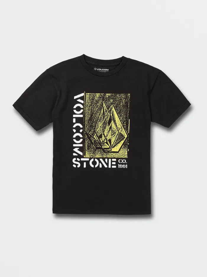 Volcom TShirts and Tanks Big Boys Dedliner Short Sleeve Tee 8211 Black Black 8211 Boys