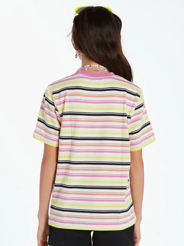 Volcom TShirts and Tanks Girls Flash Of Light Short Sleeve 8211 Fuschia Fuschia 8211 Girls
