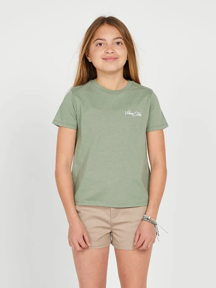 Volcom TShirts and Tanks Girls Last Party Short Sleeve Tee 8211 Light Army Light Army 8211 Girls Volcom TShirts and Tanks Girls Last Party Short Sleeve Tee 8211 Light Army Light Army 8211 Girls