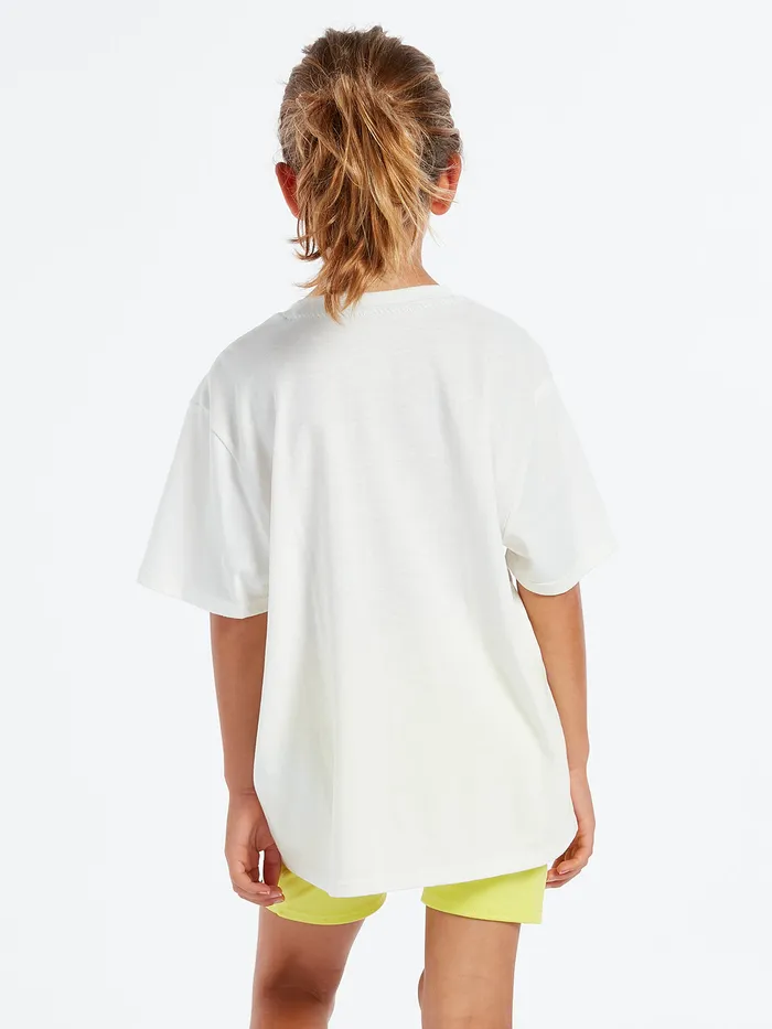 Volcom TShirts and Tanks Girls Truly Stoked Boyfriend Tee 8211 Star White Star White 8211 Girls