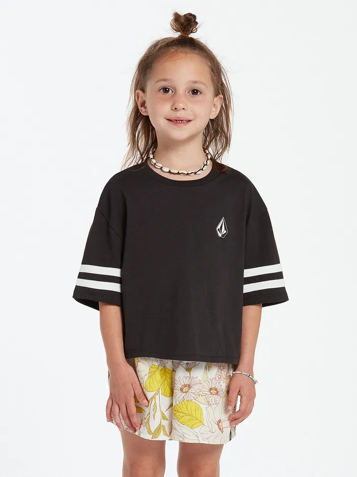 Volcom TShirts and Tanks Girls Truly Stoked Short Sleeve Tee 8211 Black Black 8211 Girls