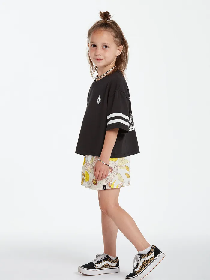 Volcom TShirts and Tanks Girls Truly Stoked Short Sleeve Tee 8211 Black Black 8211 Girls
