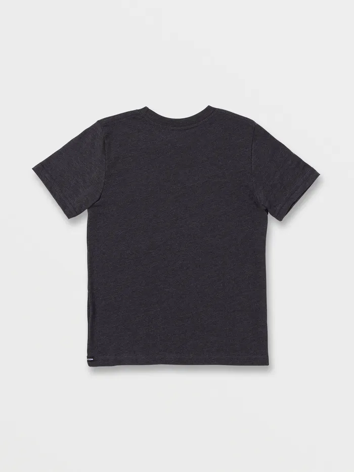 Volcom TShirts and Tanks Little Boys Tristone Short Sleeve Tee 8211 Dark Black Heather Dark Black Heather 8211 Boys