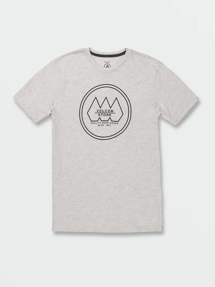 Volcom TShirts and Tanks Tristone Short Sleeve Tee Tee 8211 Bone Heather Bone Heather 8211 Mens