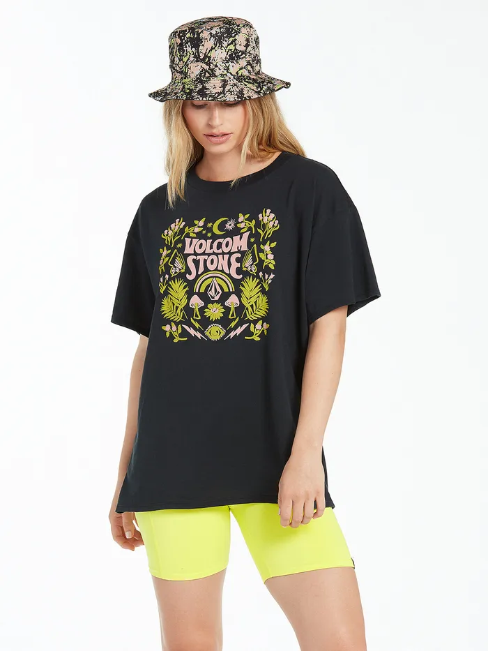 Volcom Tops Stone Tech Short Sleeve Tee 8211 Black Black 8211 Womens