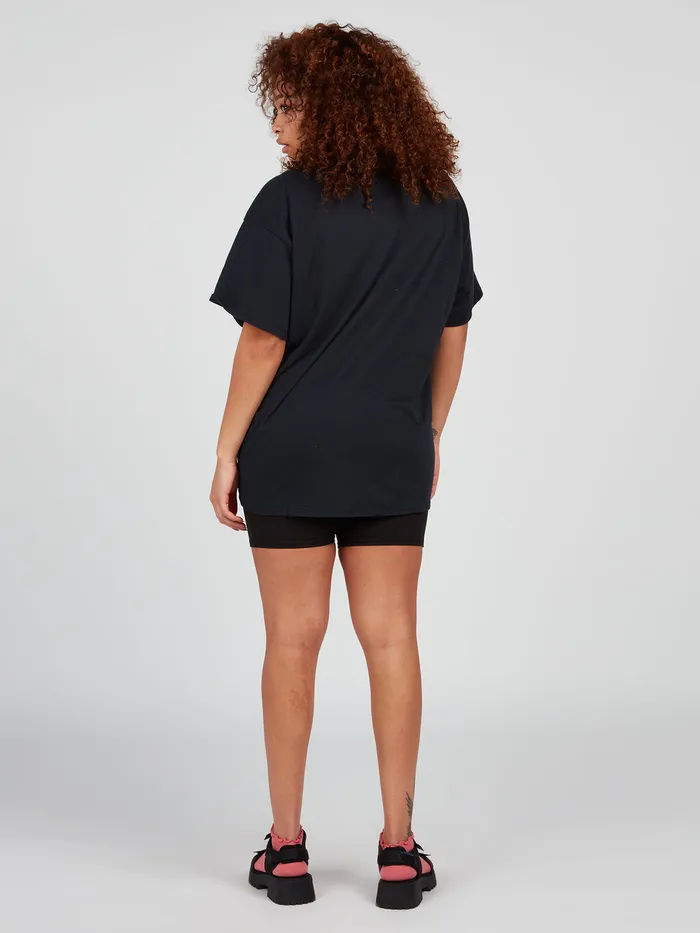 Volcom Tops Stone Tech Short Sleeve Tee 8211 Black Black 8211 Womens