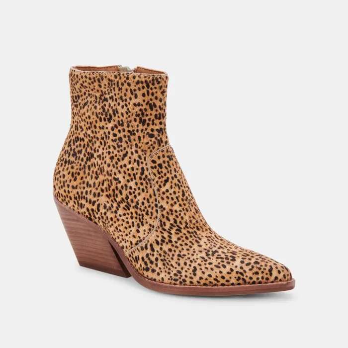 Volli Boots Leopard Calf Hair Women Dolce Vita Boots and Booties