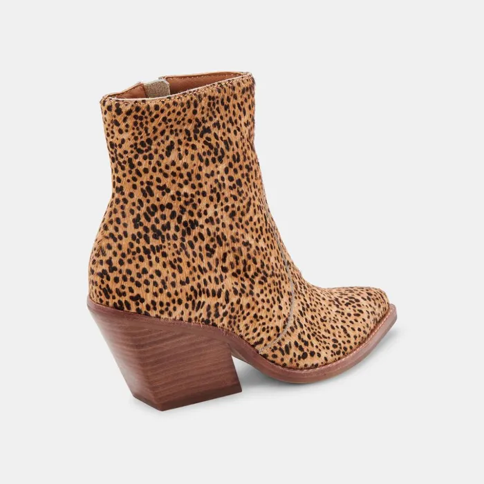 Volli Boots Leopard Calf Hair Women Dolce Vita Boots and Booties