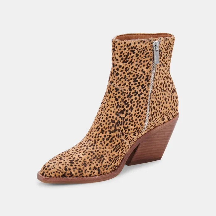 Volli Boots Leopard Calf Hair Women Dolce Vita Boots and Booties