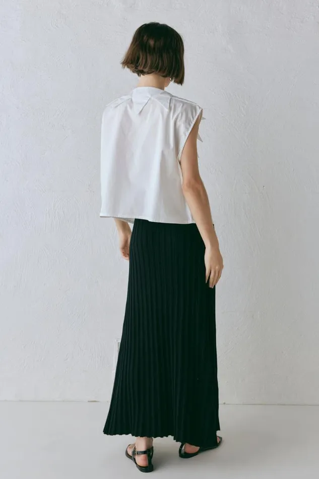 VRG GRL Malou Knit Maxi Skirt Black Women Skirts
