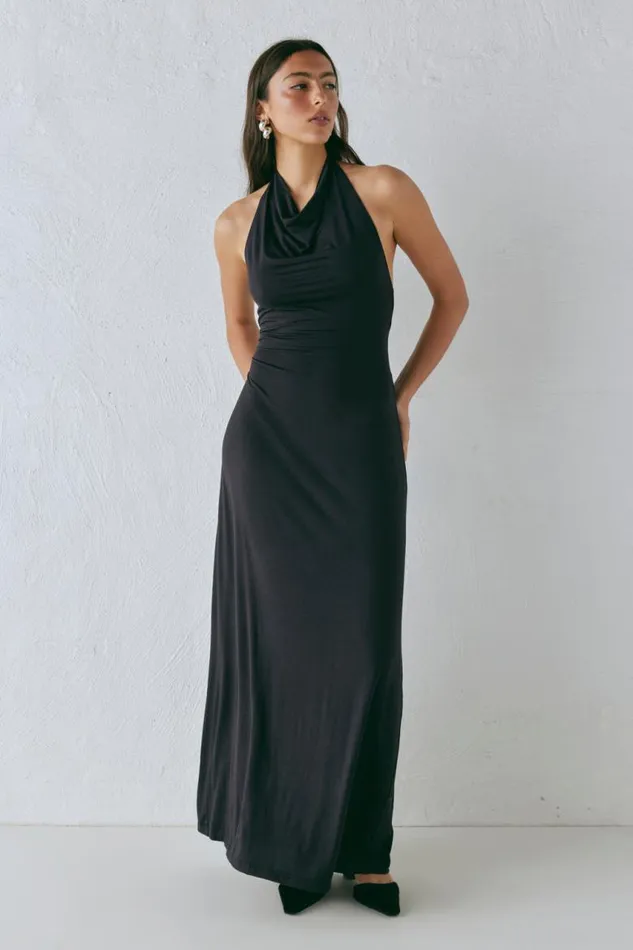 VRG GRL Noa Maxi Dress Black Women MidiMaxi Dresses