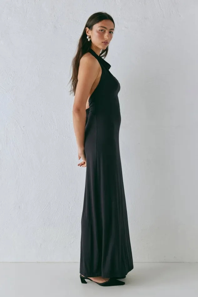 VRG GRL Noa Maxi Dress Black Women MidiMaxi Dresses