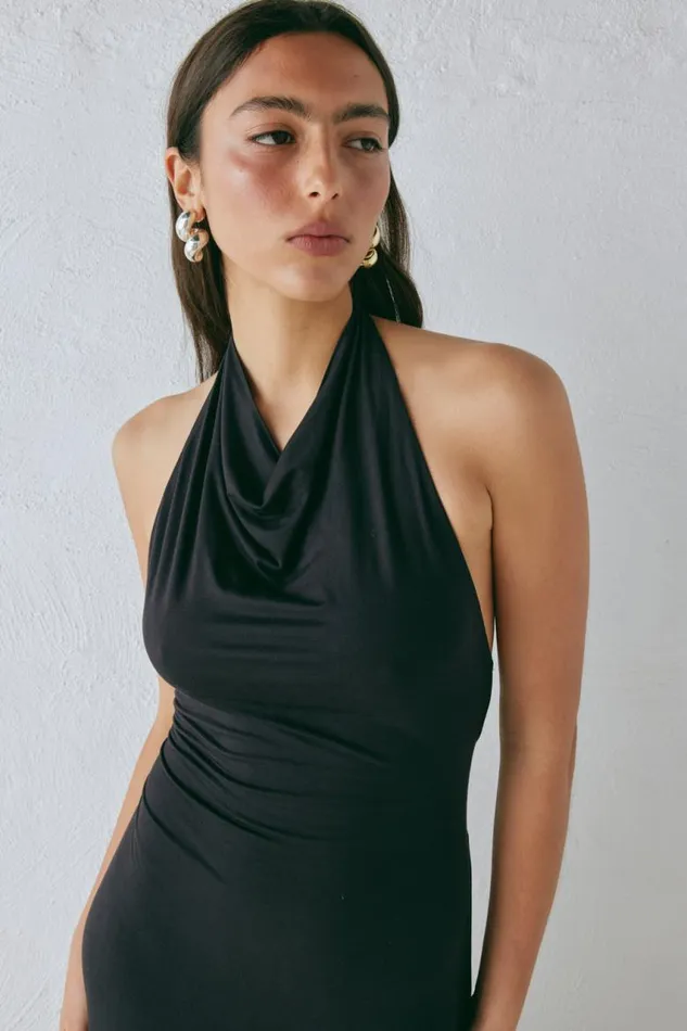 VRG GRL Noa Maxi Dress Black Women MidiMaxi Dresses