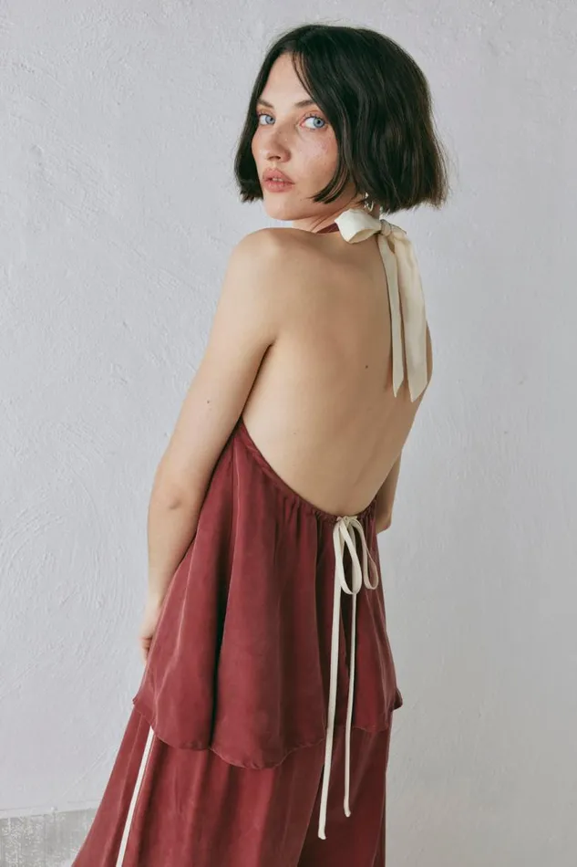 VRG GRL Sierra Top Wine Women Sleeveless