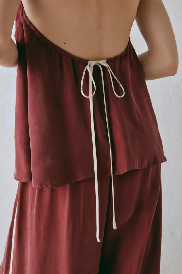 VRG GRL Sierra Top Wine Women Sleeveless