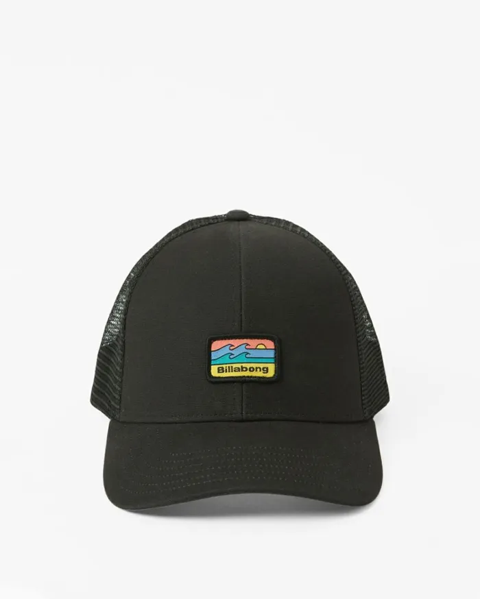 Walled Trucker Hat Black Men Billabong Hats
