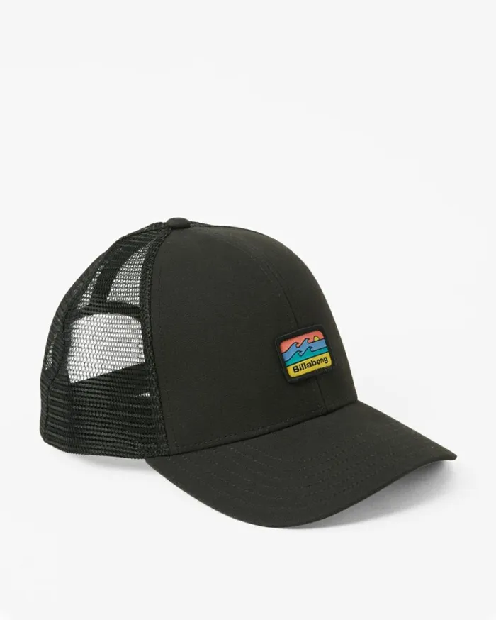 Walled Trucker Hat Black Men Billabong Hats