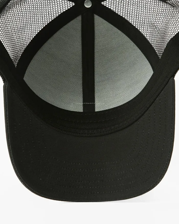 Walled Trucker Hat Black Men Billabong Hats