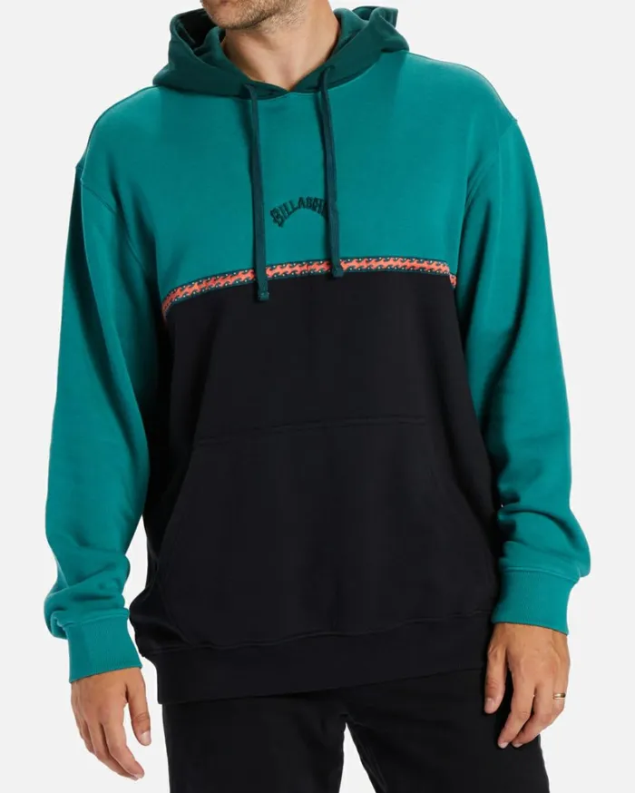 WAVE WASHED BLOCKED PULLOVER Pacific Men Billabong Hoodies and Fleece