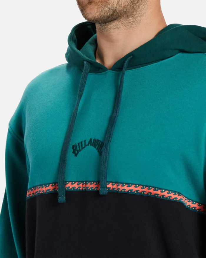 WAVE WASHED BLOCKED PULLOVER Pacific Men Billabong Hoodies and Fleece WAVE WASHED BLOCKED PULLOVER Pacific Men Billabong Hoodies and Fleece