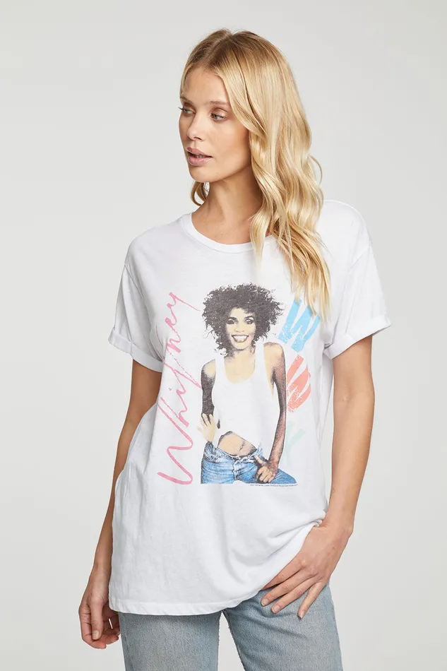 Whitney Houston MoMenst Of Truth Tops Chaser Brand Womens