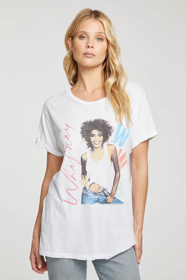 Whitney Houston MoMenst Of Truth Tops Chaser Brand Womens