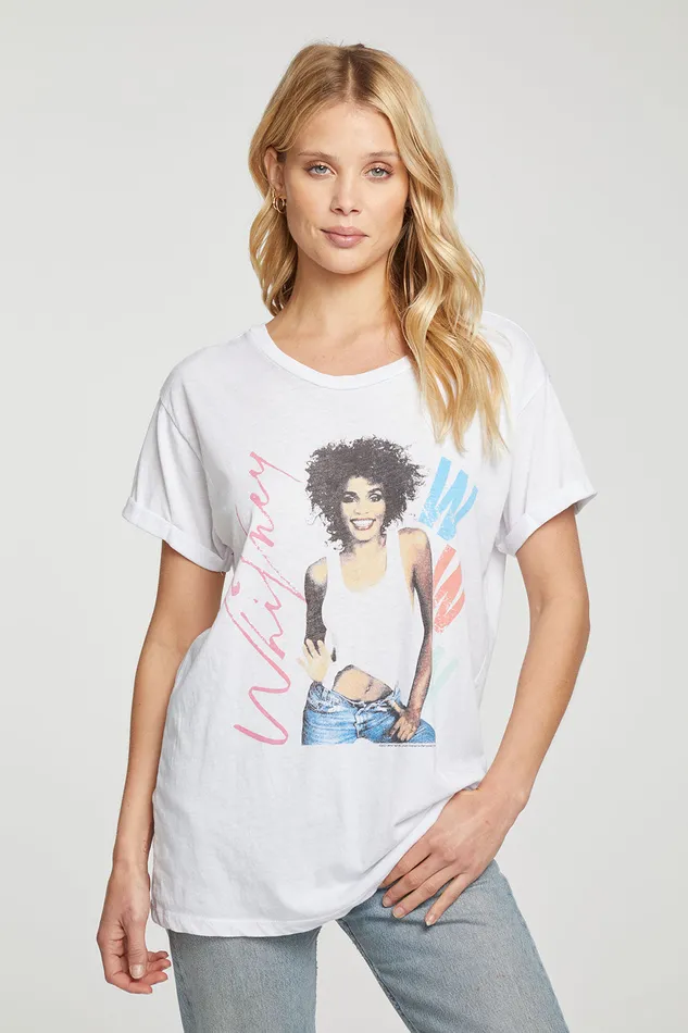 Whitney Houston MoMenst Of Truth Tops Chaser Brand Womens
