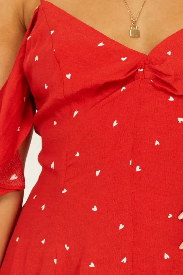 Whos To Know Playsuit In Red Print Women Showpo Rompers