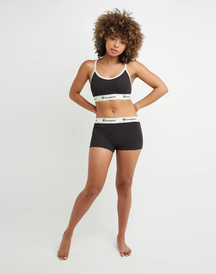 Women039S Bralette Script Logo New Ebony Women Champion Sports Bras and Bralettes