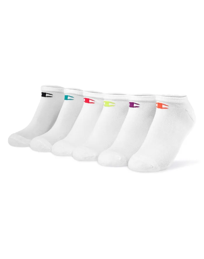 Women039S Performance LowCut Socks 6Pairs White Assorted Women Champion Socks