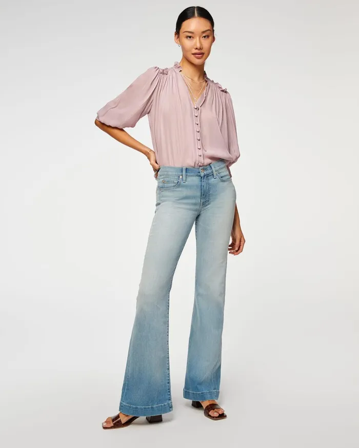 Women 7 For All Mankind Dojo Dojo In Grace Blue