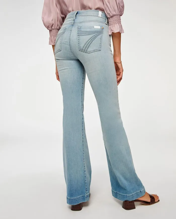 Women 7 For All Mankind Dojo Dojo In Grace Blue
