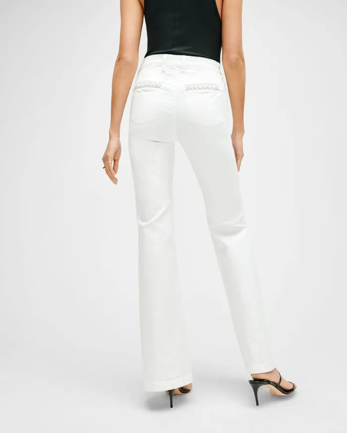 Women 7 For All Mankind Full Length Georgia WideLeg Jean In Prince Street