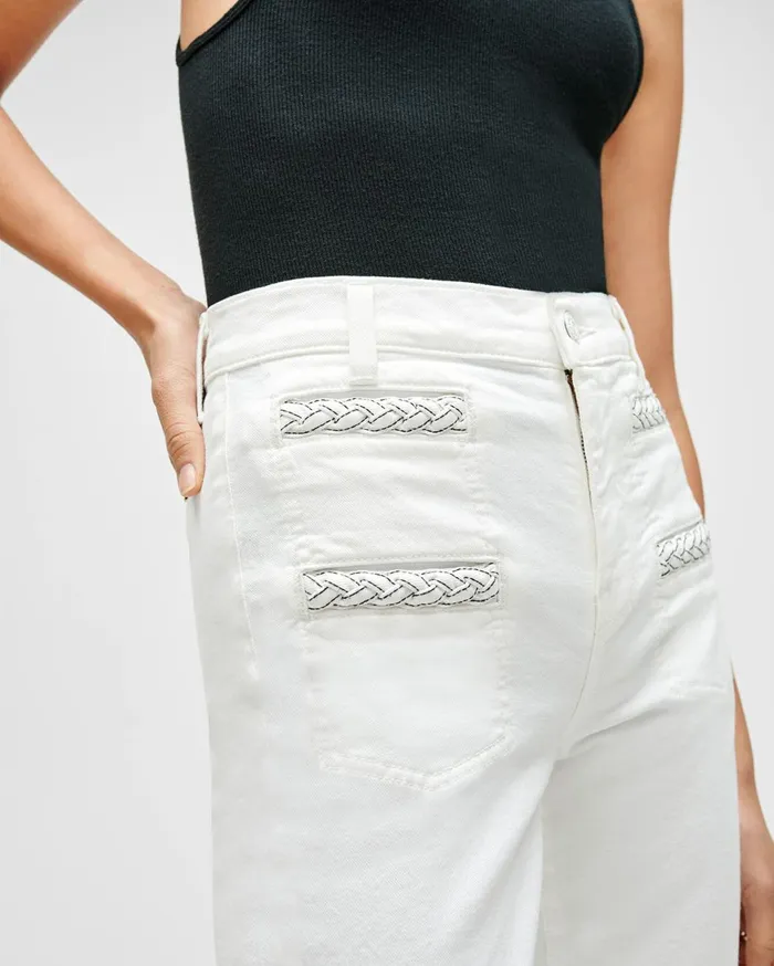 Women 7 For All Mankind Full Length Georgia WideLeg Jean In Prince Street