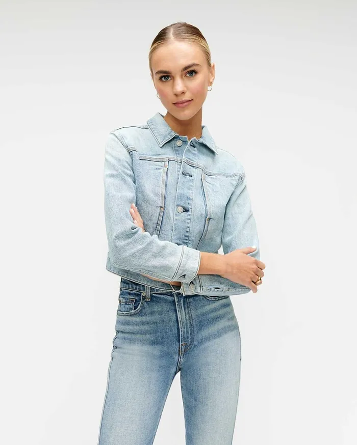 Women 7 For All Mankind Jackets 038 Coats Slant Pocket Jacket In Retro Ventura Blvd