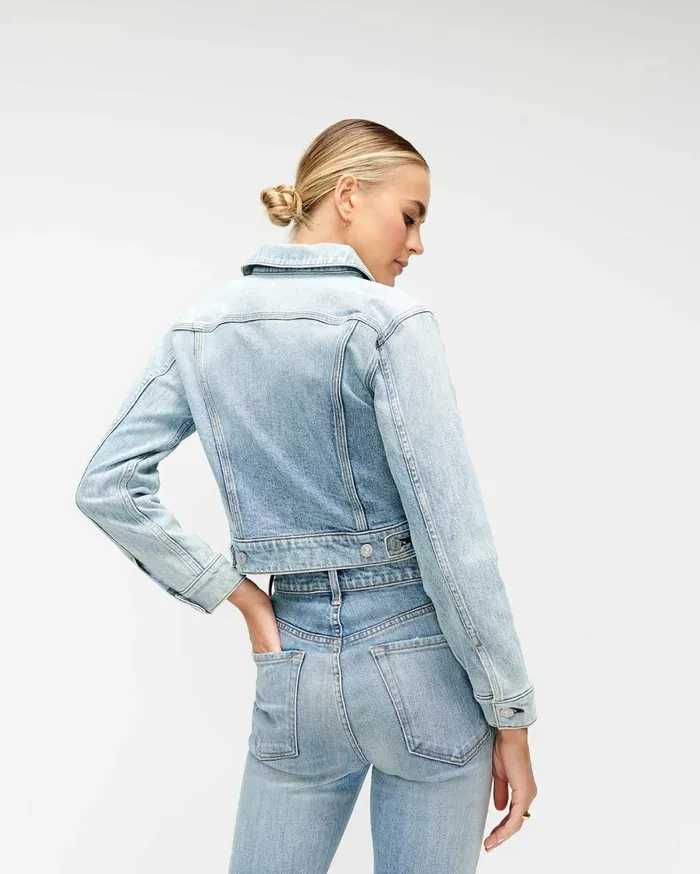 Women 7 For All Mankind Jackets 038 Coats Slant Pocket Jacket In Retro Ventura Blvd