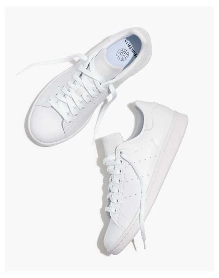 Women Adidas Stan Smith Lace Up Sneakers Ftwr White Madewell Sneakers