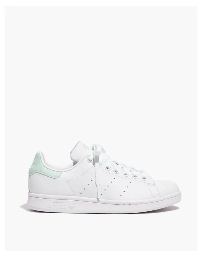 Women Adidas Stan Smith Sneakers In White And Dash Green Ftwr White Madewell Sneakers Women Adidas Stan Smith Sneakers In White And Dash Green Ftwr White Madewell Sneakers