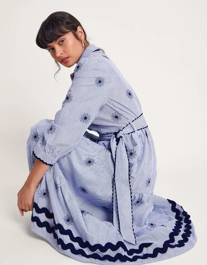 Women Adira Shirt Dress Blue Monsoon Dresses